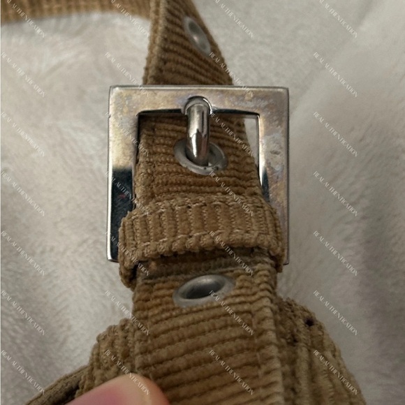 Vintage Fendi Brown Corduroy Baguette Bag - Picture 15 of 16